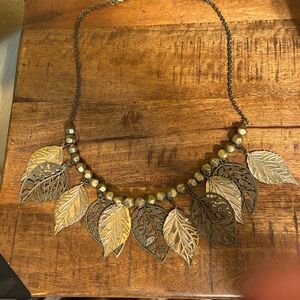 Gold tone necklace